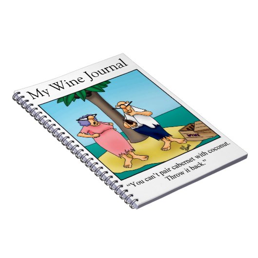 Funny Wine Spaß Journal-Geschenk Notizblock (Rechte Seite)