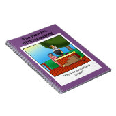 Funny Wine Spaß Notebook Notizblock (Rechte Seite)