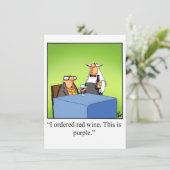 Funny Wine Spaß Party Einladungen (Stehend Vorderseite)