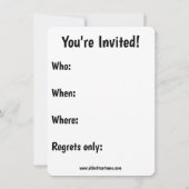 Funny Wine Spaß Party Einladungen (Rückseite)