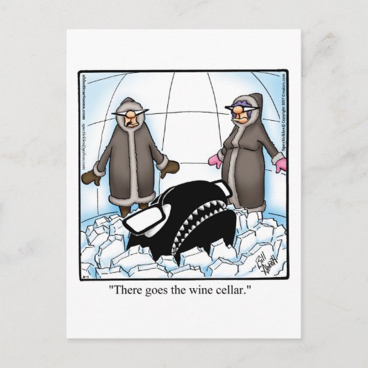 Funny Wine Spaß Postcard Postkarte (Vorderseite)