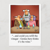 Funny Wine Spaß Postcard "Spectickles" Postkarte (Vorderseite)