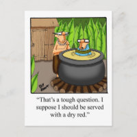 Funny Wine Spaß Postcard "Spectickles"