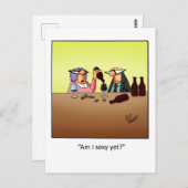 Funny Wine Spaß Postcard "Spectickles" Postkarte (Vorne/Hinten)
