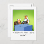 Funny Wine Spaß Postcard "Spectickles" Postkarte (Vorne/Hinten)