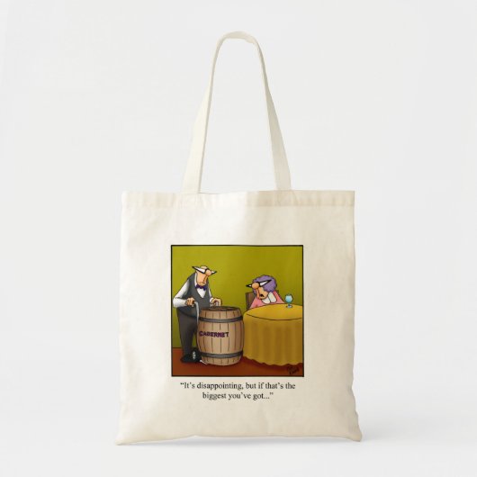 Funny Wine Spaß Tote Beutel Geschenk für sie Tragetasche (Vorne)