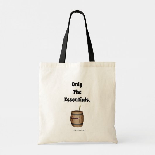 Funny Wine Spaß Tote Tasche (Rückseite)