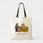 Funny Wine Spaß Tote Tasche (Vorne)