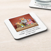 Funny Wine Spaß Untersetzer Set (Linke Seite)