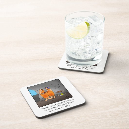 Funny Wine Spaß Untersetzer Set (Rechte Seite)