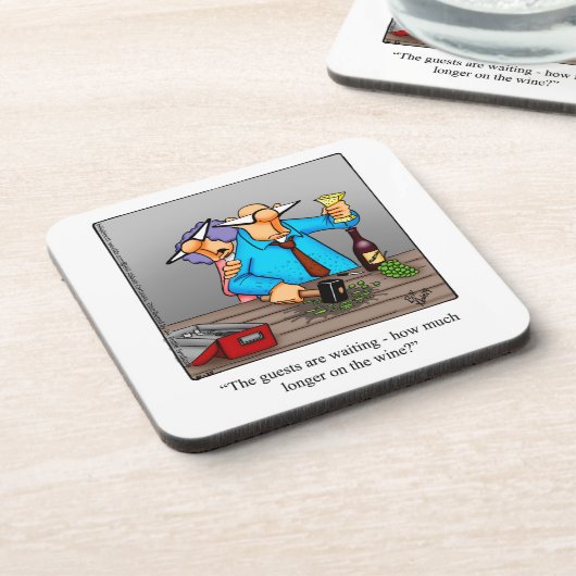 Funny Wine Spaß Untersetzer Set (Linke Seite)