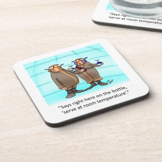 Funny Wine Spaß Untersetzer Set (Linke Seite)