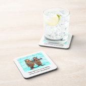 Funny Wine Spaß Untersetzer Set (Rechte Seite)