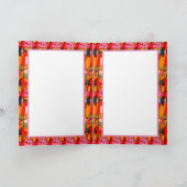 Funny wine Sprichwort, 5" x 7" Faltgruss ICard Karte (Innenseite)