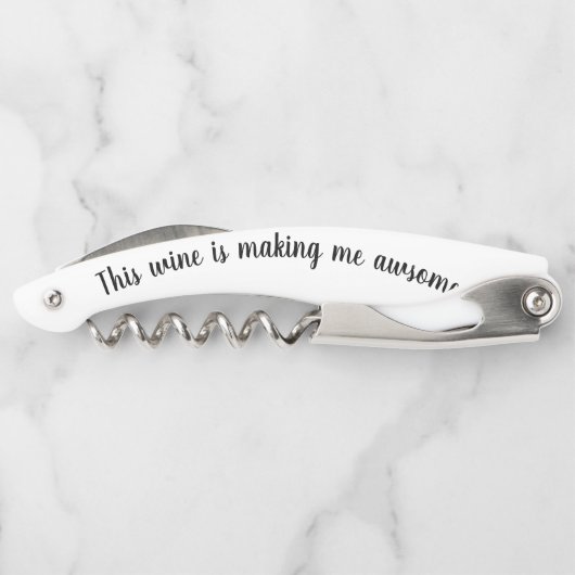 Funny Wine Sprichwort macht mich Phantastisch Kellnermesser (Rückseite)