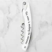 Funny Wine Sprichwort macht mich Phantastisch Kellnermesser (Vorderseite)