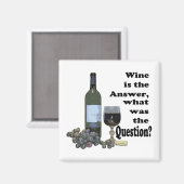Funny Wine Sprichwort Magnet (Vorderseite/Rückseite)