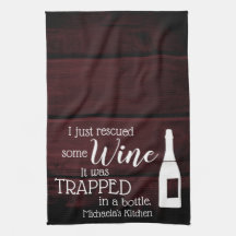 Funny Wine Sprichwort Zitat gerettet von Flasche r