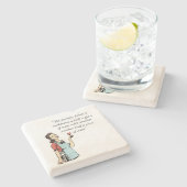 Funny Wine Steinuntersetzer (Seitenansicht)