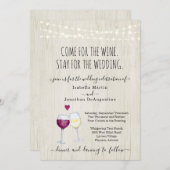 Funny Wine Thema Hochzeit Einladung (Vorne/Hinten)