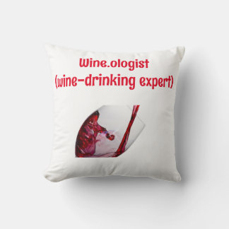 Funny Wine-Themed Kissen