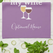 Funny Wine Zitat - Ich habe es versucht zu laufen  Küchentuch (Gefaltet)