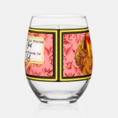 Funny Wineglass Best Friend Gift "Evil" Weinglas Ohne Stiel (Rechts)