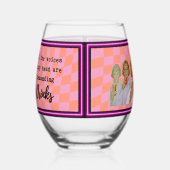 Funny Wineglass Best Friend Gift "Prune" Weinglas Ohne Stiel (Links)