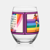 Funny Wineglass Best Friend Gift "Prune" Weinglas Ohne Stiel (Links)