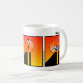 Funny Winged Boot Stickman Tasse - 096 (VorderseiteRechts)