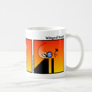 Funny Winged Boot Stickman Tasse - 096