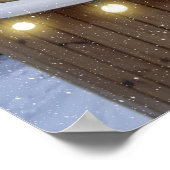 Funny Winter Cats in Hot Tub Cat Lover Art Poster (Ecke)