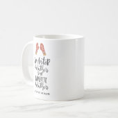 Funny Winter Feiertag Zitat Sweater Weather Kaffeetasse (Vorderseite Links)