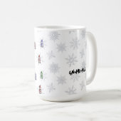 Funny Winter Gnome Snowme Kaffeetasse (VorderseiteRechts)