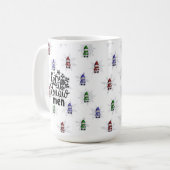 Funny Winter Gnome Snowme Kaffeetasse (Vorderseite Links)