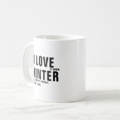 Funny Winter Quote Kaffeepause Tasse (Vorderseite Links)