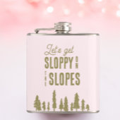 Funny Winter Ski Junggeselinnen-Abschied Flachmann