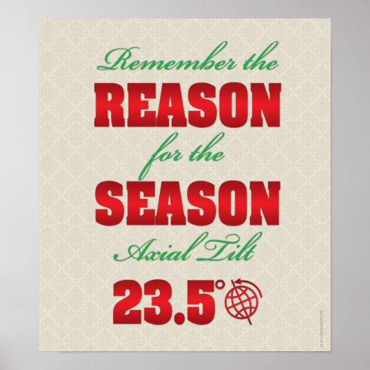 Funny Winter Solstice Poster (Vorne)