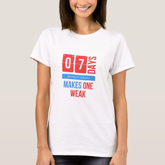 Funny Winter Sport Curling T-Shirt (Vorderseite)