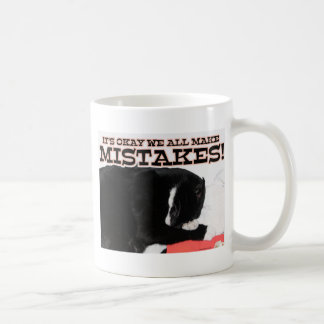 Funny wir alle machen Fehler Slogan Cat Foto Kaffeetasse
