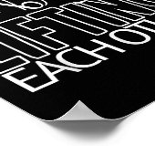 Funny wir aufstehen, indem wir uns gegenseitig mot poster (Ecke)