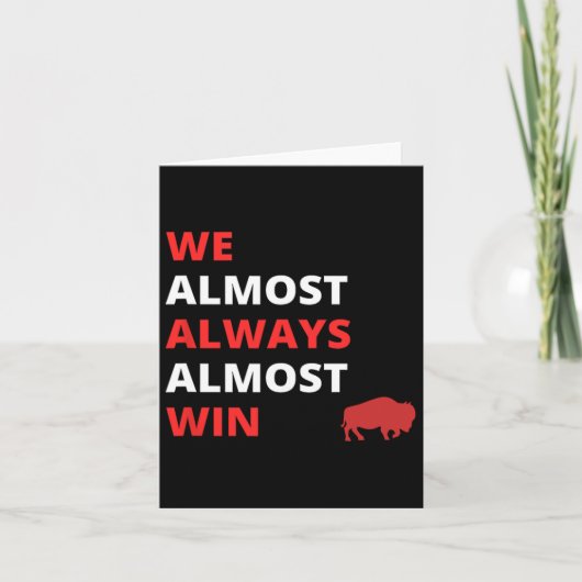 Funny wir fast immer gewinnen Fußball Karte (Vorderseite)
