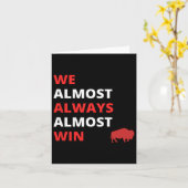 Funny wir fast immer gewinnen Fußball Karte (Gelbe Blume)