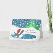 Funny - Wir fischen Sie ein Frohe Hai Weihnachten (Vorderseite)