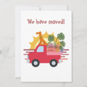 Funny Wir haben den Hund mit Taschen bewegt Ankündigung (Vorderseite)