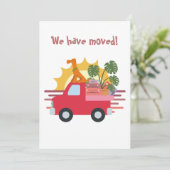 Funny Wir haben den Hund mit Taschen bewegt Ankündigung (Stehend Vorderseite)