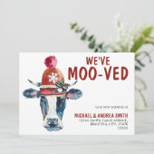 Funny, wir haben Weihnachtskuhwanderungen Ankündigung (Stehend Vorderseite)