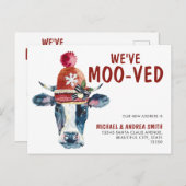 Funny, wir haben Weihnachtskuhwanderungen Ankündigungspostkarte (Vorne/Hinten)