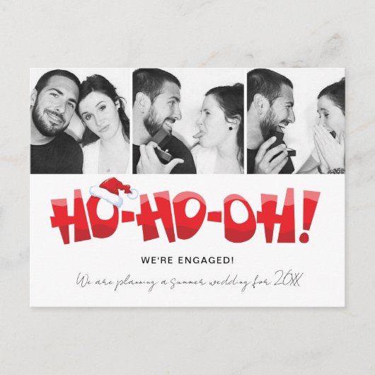 Funny Wir sind Verlobt Foto Weihnachten (Vorderseite)