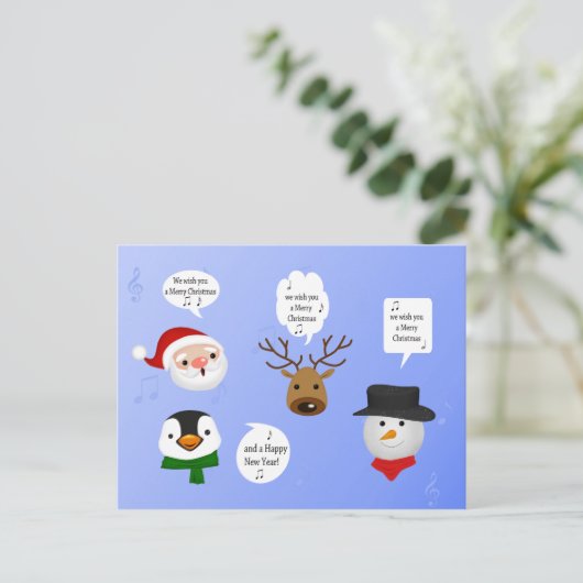 Funny Wir wünschen dir frohe Weihnachten (Stehend Vorderseite)